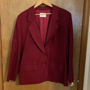 Vintage Pendleton Red Wool Blazer 14